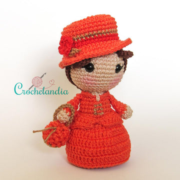Madame Bovary amigurumi doll - crochet pattern by Crochelandia