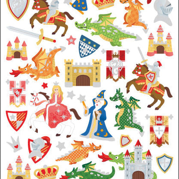 Tattoo King Sticker King Stickers - Castles & Dragons