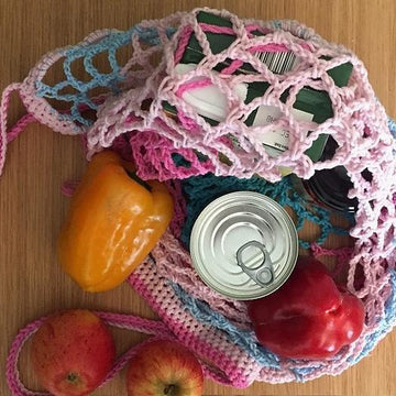 Crochet Market Grocery Bag