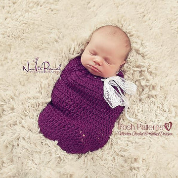 Newborn Swaddle Sack Cocoon Crochet Pattern 365
