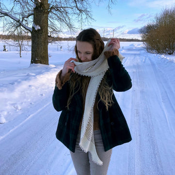 Snow night shawl