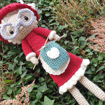 Christmas crochet amigurumi dolls angel elf rudolph santa claus grandma