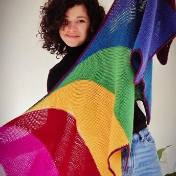 Wrap Me in Rainbow Shawl