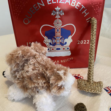 Queen's Corgi with Poop Scoop