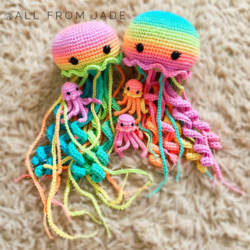 Jellyfish moms and babies