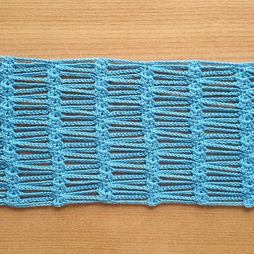 Blue lace scarf