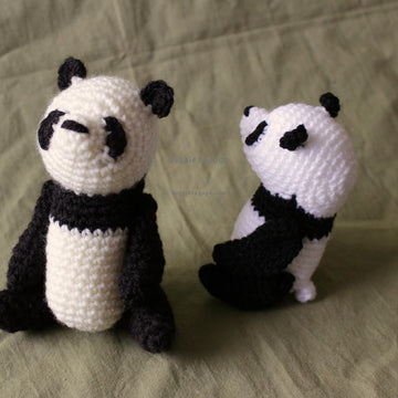 テディベア型パンダあみぐるみ / Teddy Panda bear amigurumi