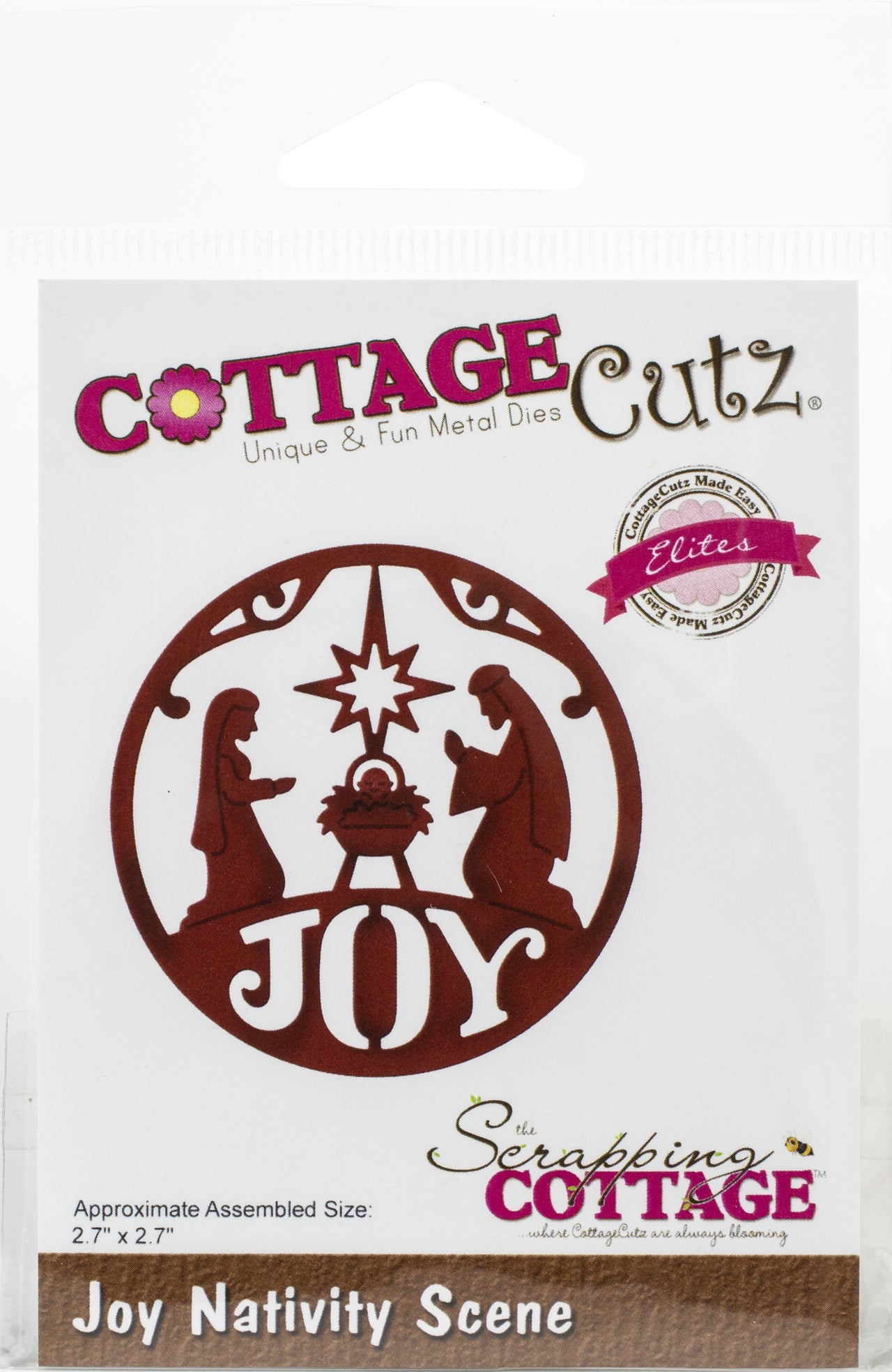 CottageCutz Elites Die - Joy Nativity, 2.7"X2.7"