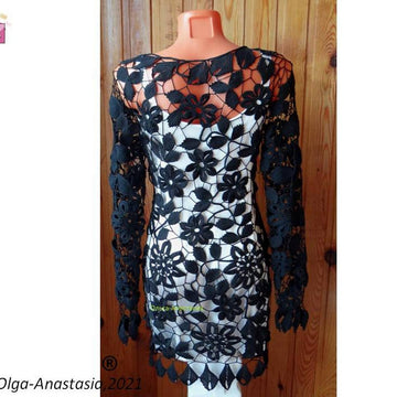 Black lace dress 3