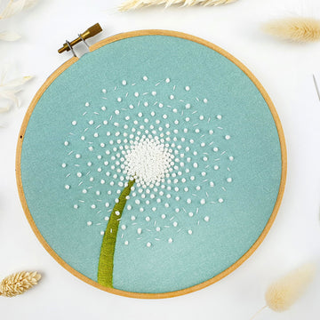 Oh Sew Bootiful Dandelion Printed Embroidery Kit