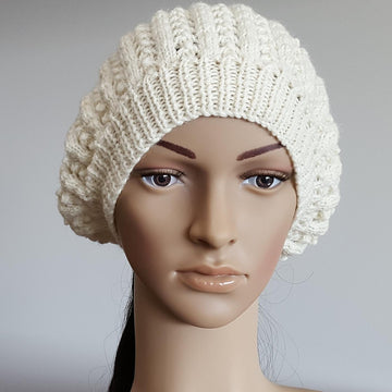 Felicity - slouchy lace beanie