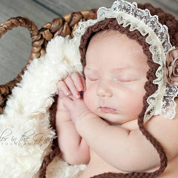 Vintage Star Baby Bonnet