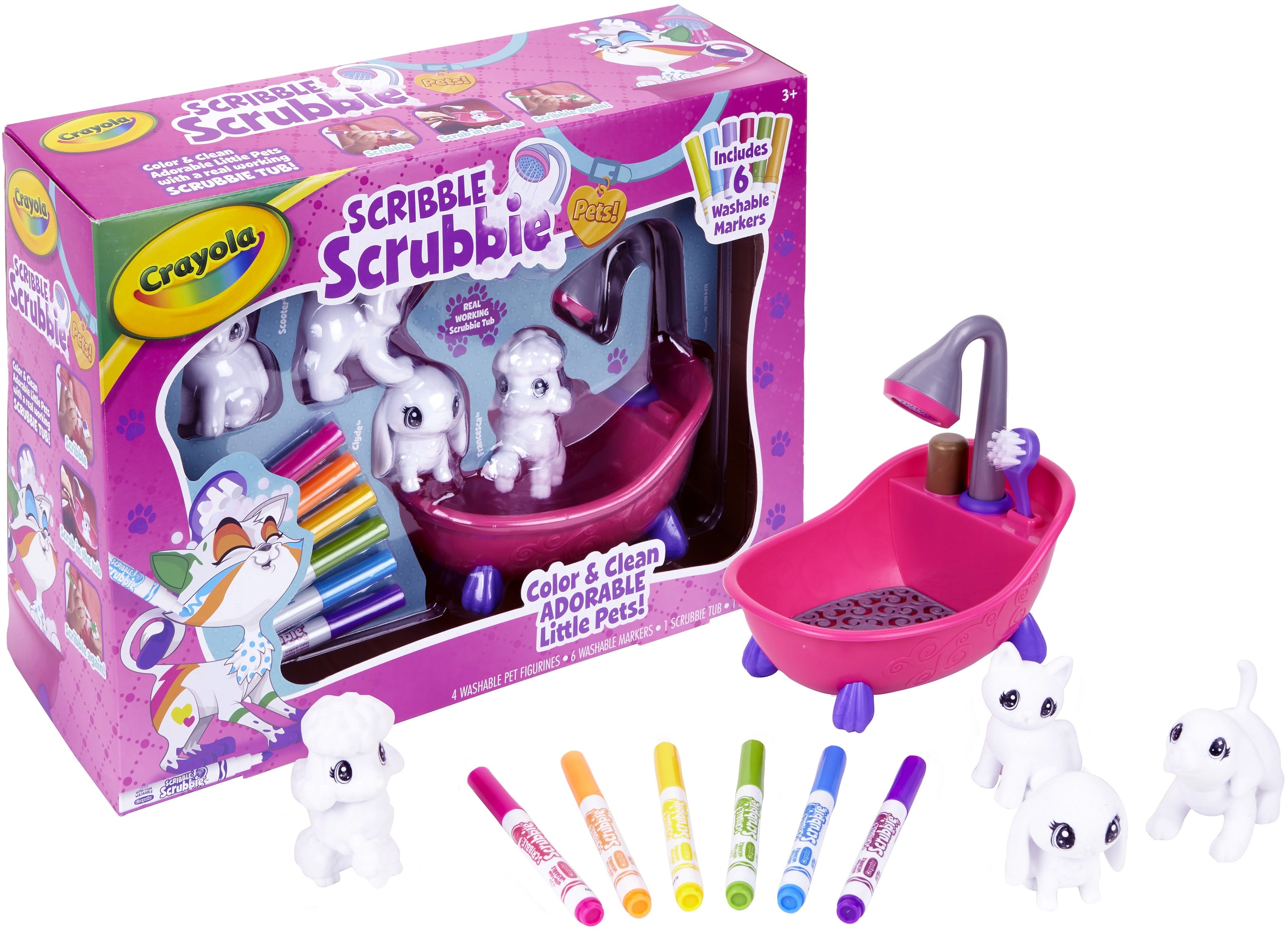 Crayola Scribble Scrubbie Tub Play Set 12/Pkg - 548871