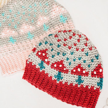 Amanita Mushroom Beanie Hat