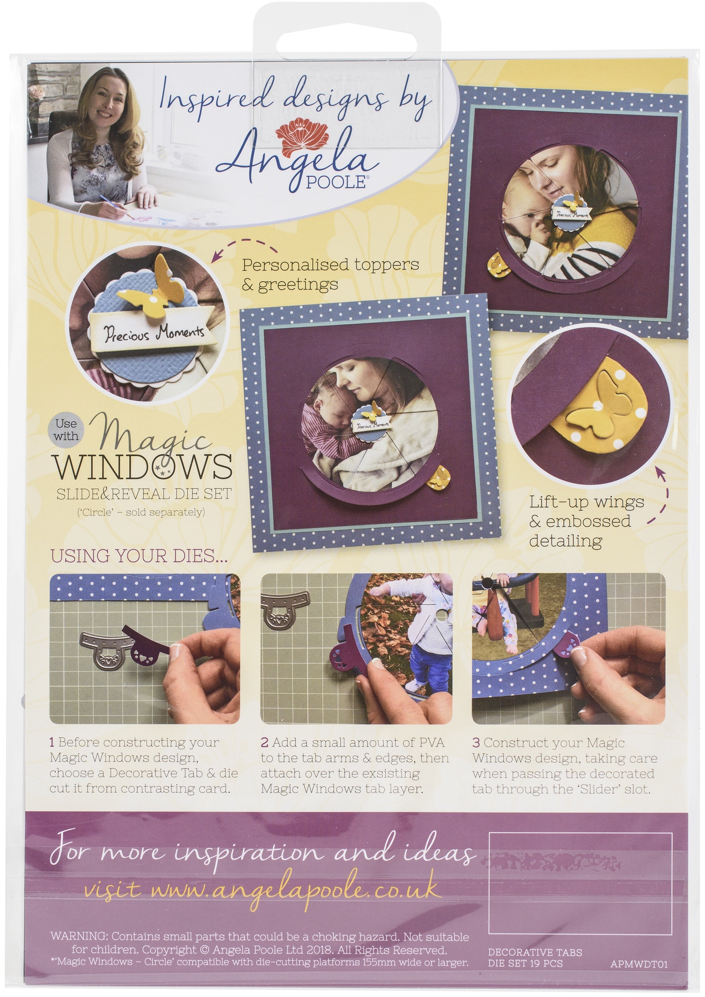 Angela Poole Designs Angela Poole Decorative Die Set - Magic Windows - Tabs