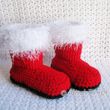 Toddler Santa Booties