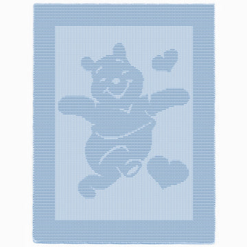 Winnie the Pooh blanket Knitting Pattern
