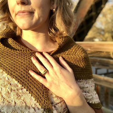 Golden Sparrow Shawl