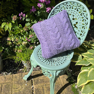 Miss Cathcart's Cabled Cushion