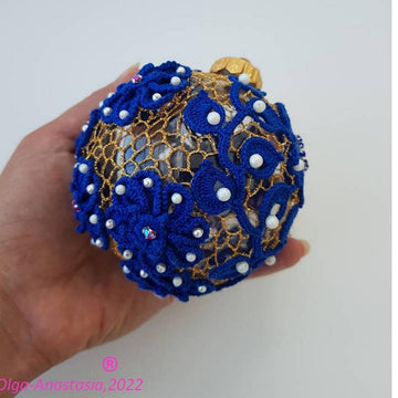 Blue christmas ball