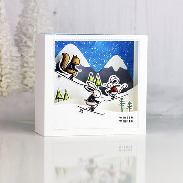 Pinkfresh Studio Die - Skiing By