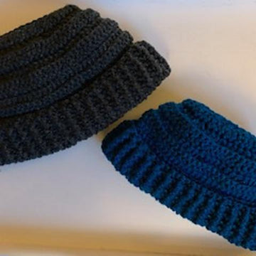 Swirly Whirly Pompom & Bun Hat
