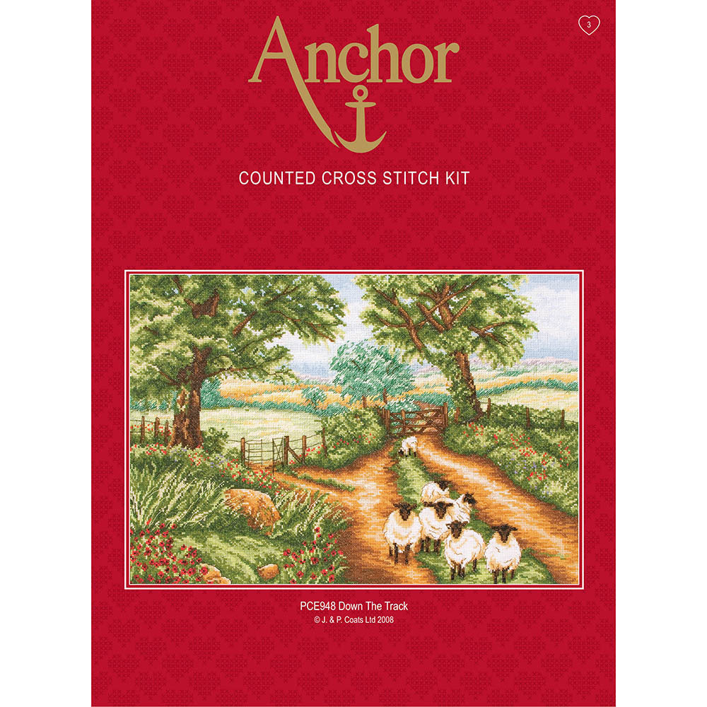 Anchor Down the Track Cross Stitch Kit - 42cm x 29cm