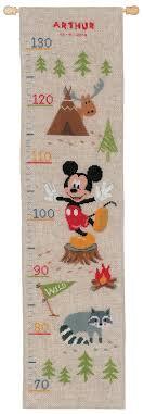 Vervaco Disney Height Chart A Woodsy Adventure Cross Stitch Kit