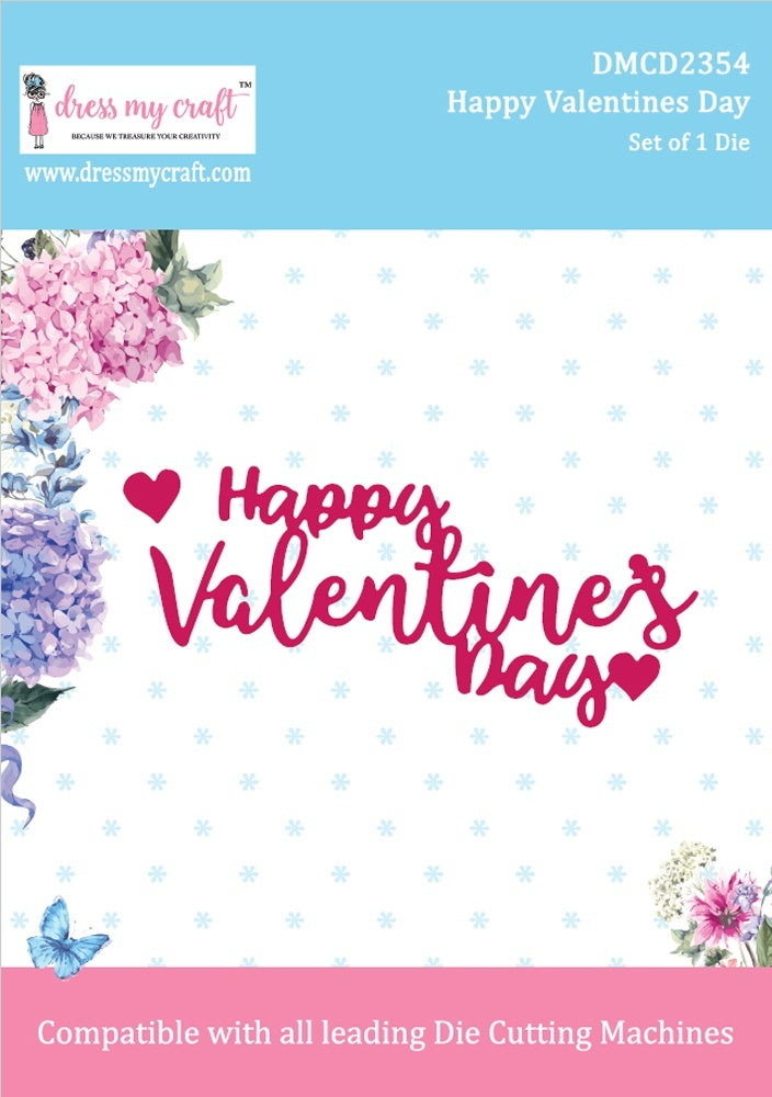 Dress My Craft Dies - Happy Valentines Day
