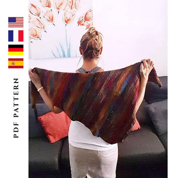 Asymmetrical Wrap Shawl