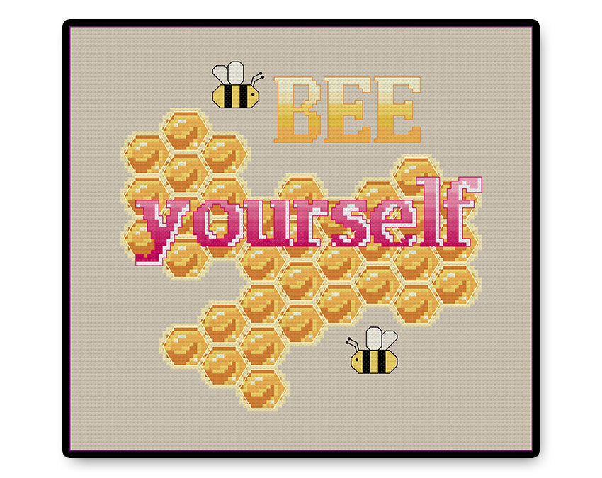 Bee Yourself - PDF Cross Stitch Pattern