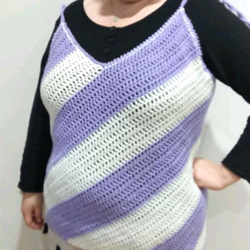 Diagonal tank top
