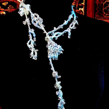 Trailing Vine Freeform Lariat Necklace