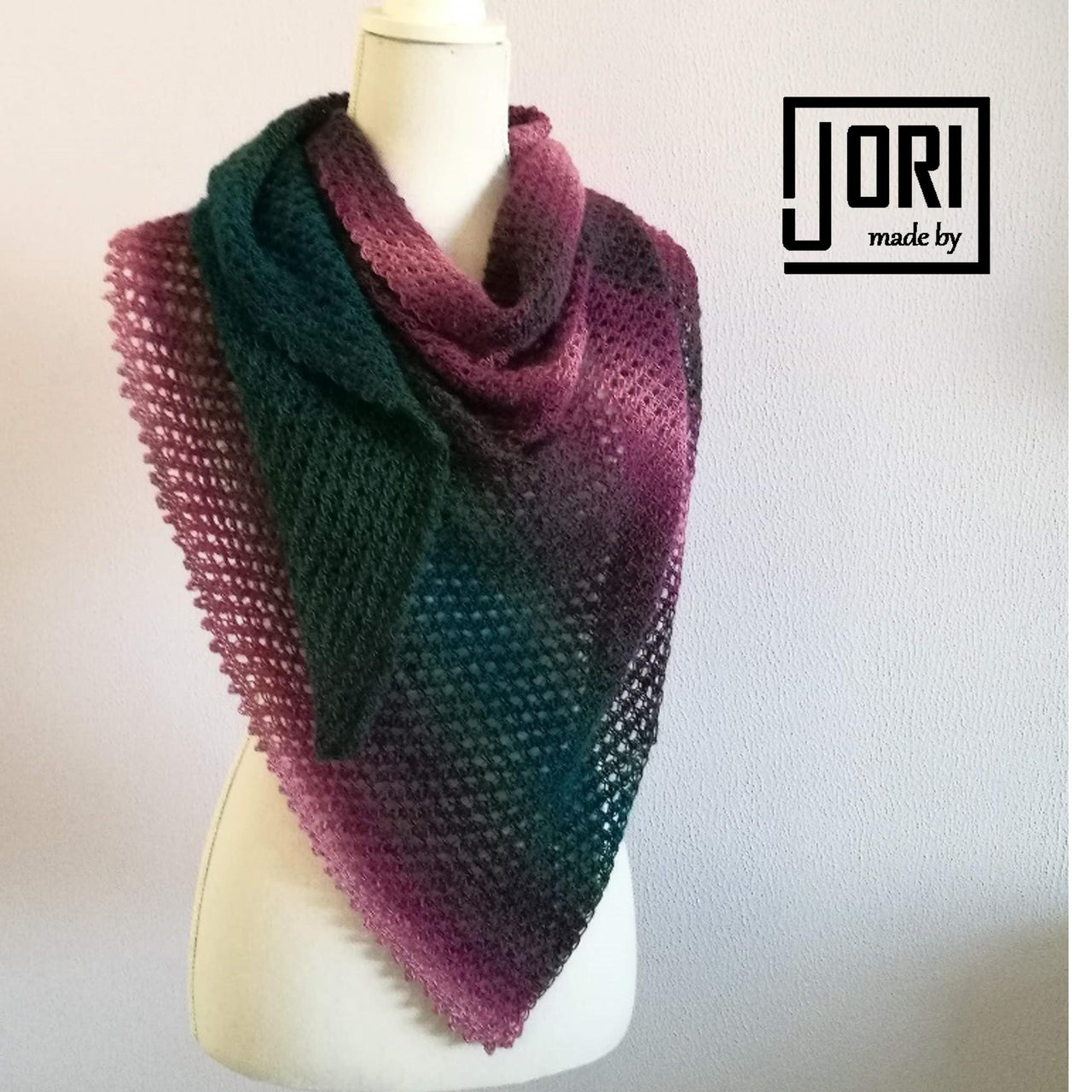 Tunisian shawl Honeycomb