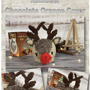 Rudolph Inspired Chocolate Orange Cover Knitting Pattern