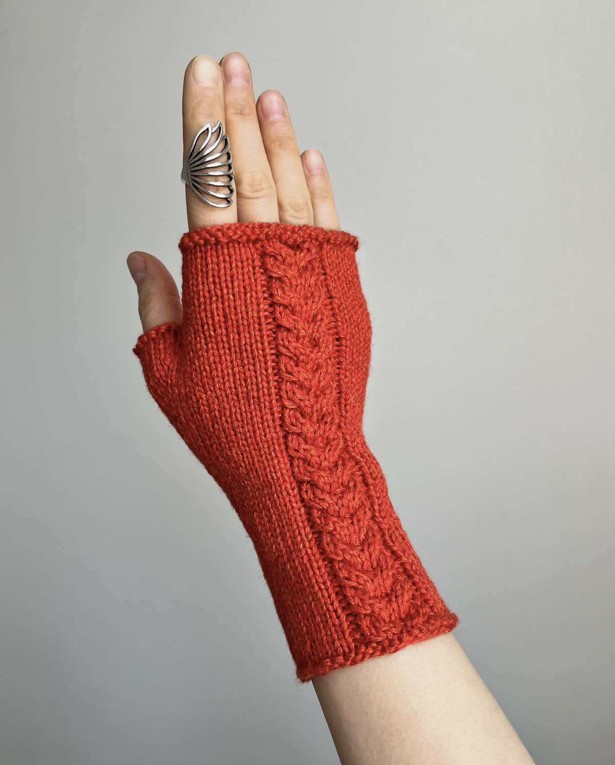Ember Braid Mitts