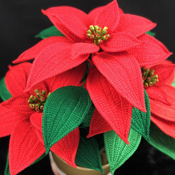 Crochet Poinsettia Pattern