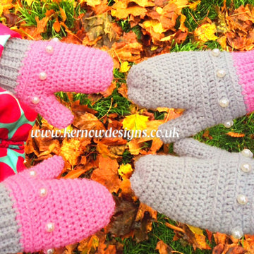 Child's Beaded Mittens