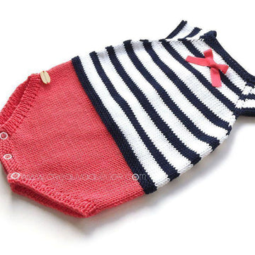 Size Newborn - Sailor Baby Romper