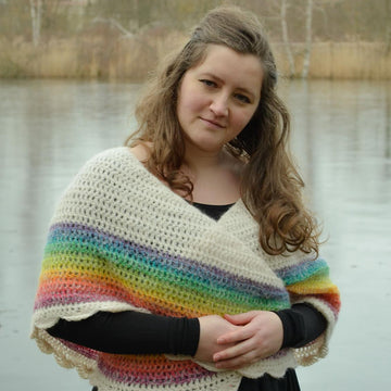 Rainbow shawl