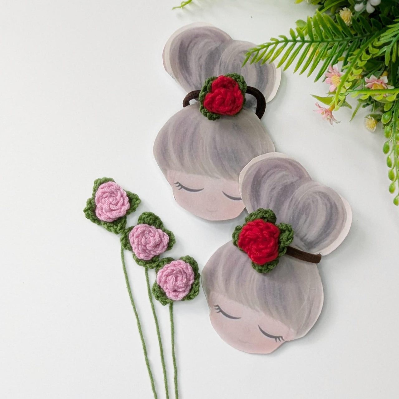 Crochet Mini Rose Pattern, Easy Flower Decor