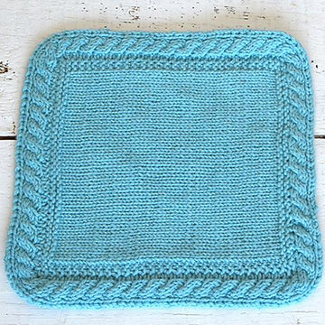 Add a Seamless Cable Border to a Blanket