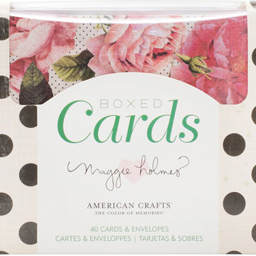 American Crafts A2 Cards W/Envelopes (4.375"X5.75") 40/Box - Maggie Holmes Open Book
