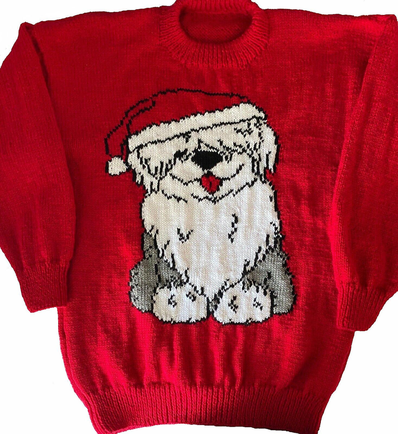 Christmas Old English Sheepdog Jumper