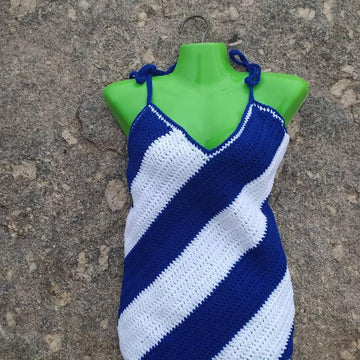 Diagonal tank top