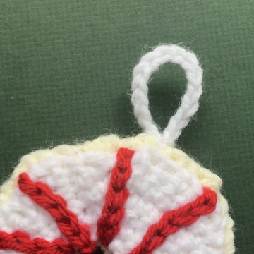 Christmas Sugar Cookie Candy Cane Ornament
