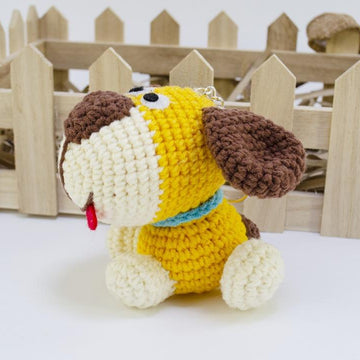 Amigurumi Puppy Dog Keychain