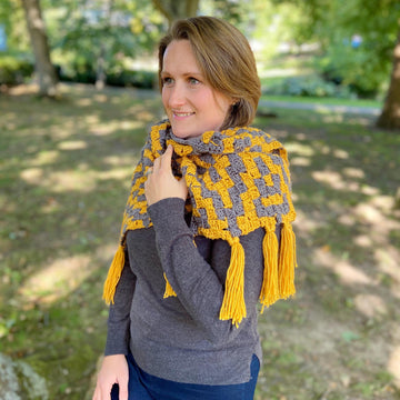 Diamond Trees C2C Scarf