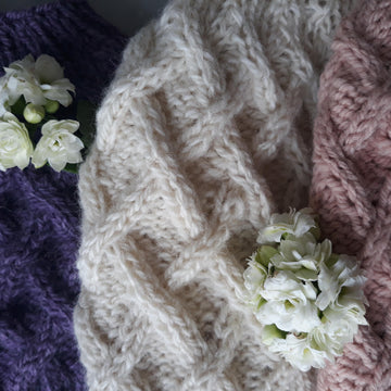 Aran Messy Bun Hat