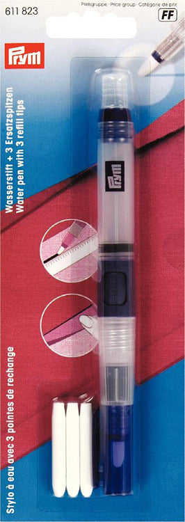 Prym Water Marking Pen with 3 Refill Tips